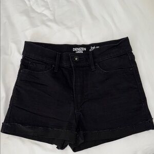 Denizen from Levi's Black High Waist Women Shorts
